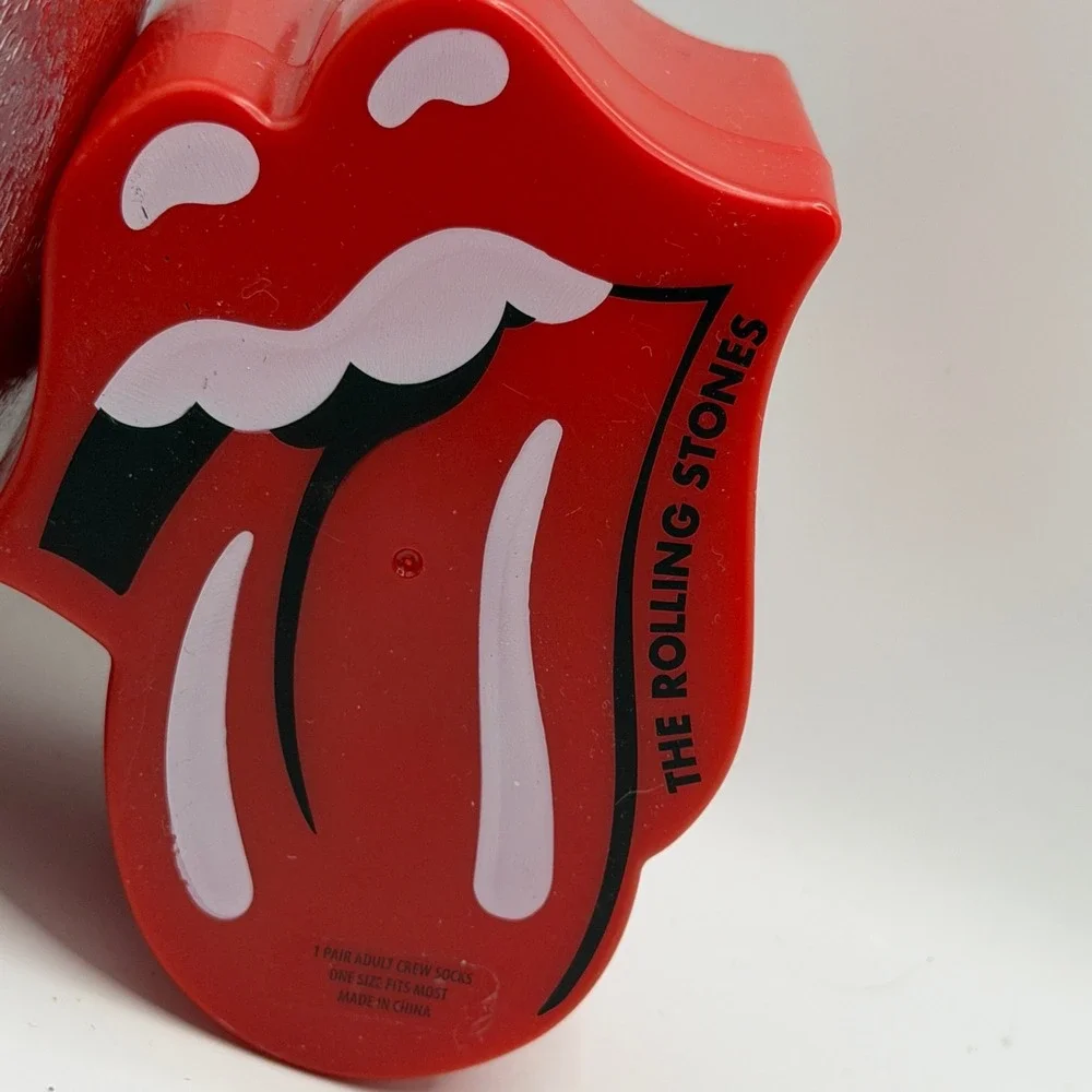 The Rolling Stones One Size Crew Socks Tongue Case Rock Band Merch Aesthetic